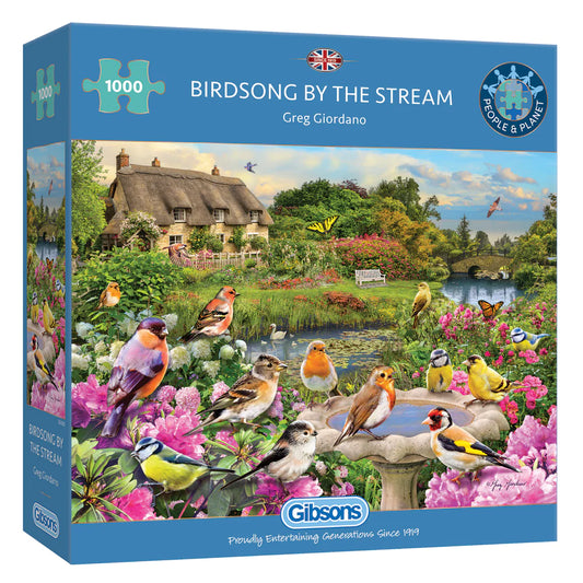 Gibsons Birdsong by the Stream 1000 Piece Jigsaw Puzzle