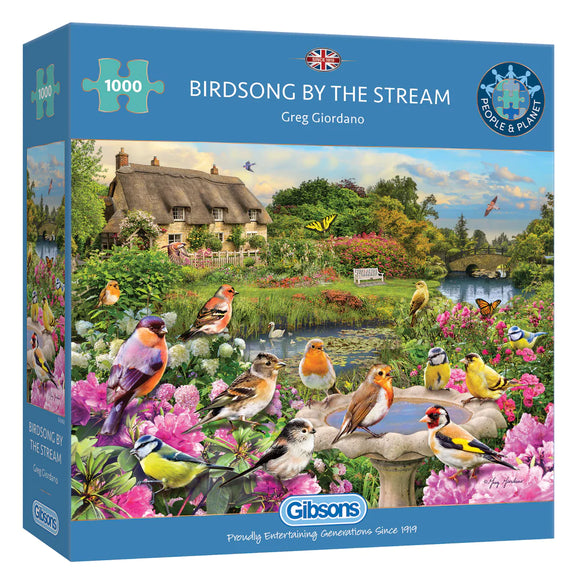 Gibsons Birdsong by the Stream 1000 Piece Jigsaw Puzzle