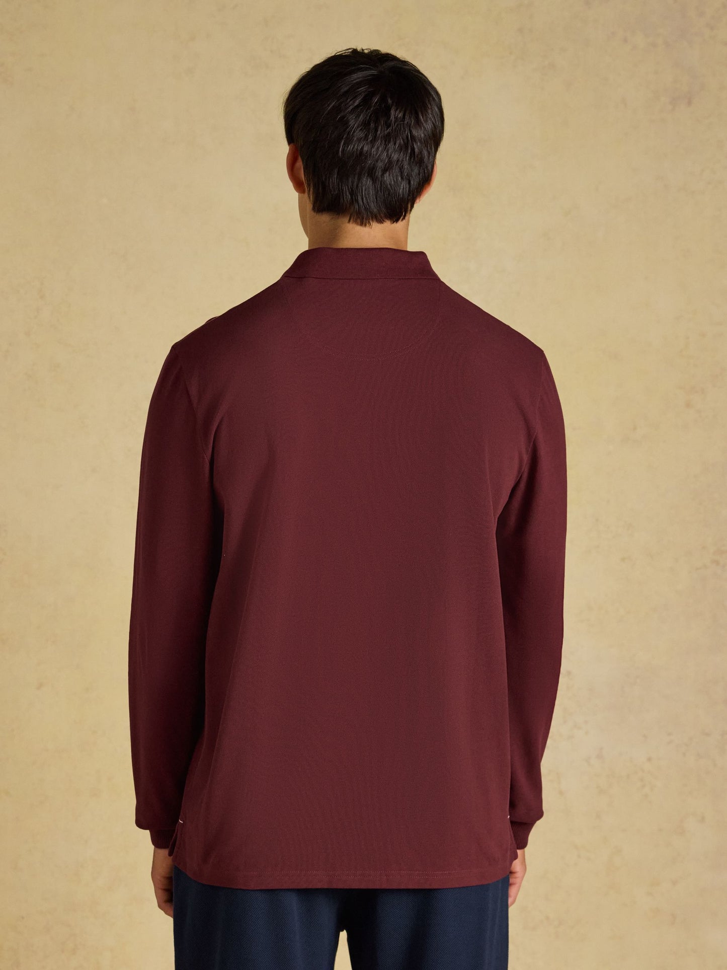 Joules Long Sleeve Cotton Pique Polo Shirt