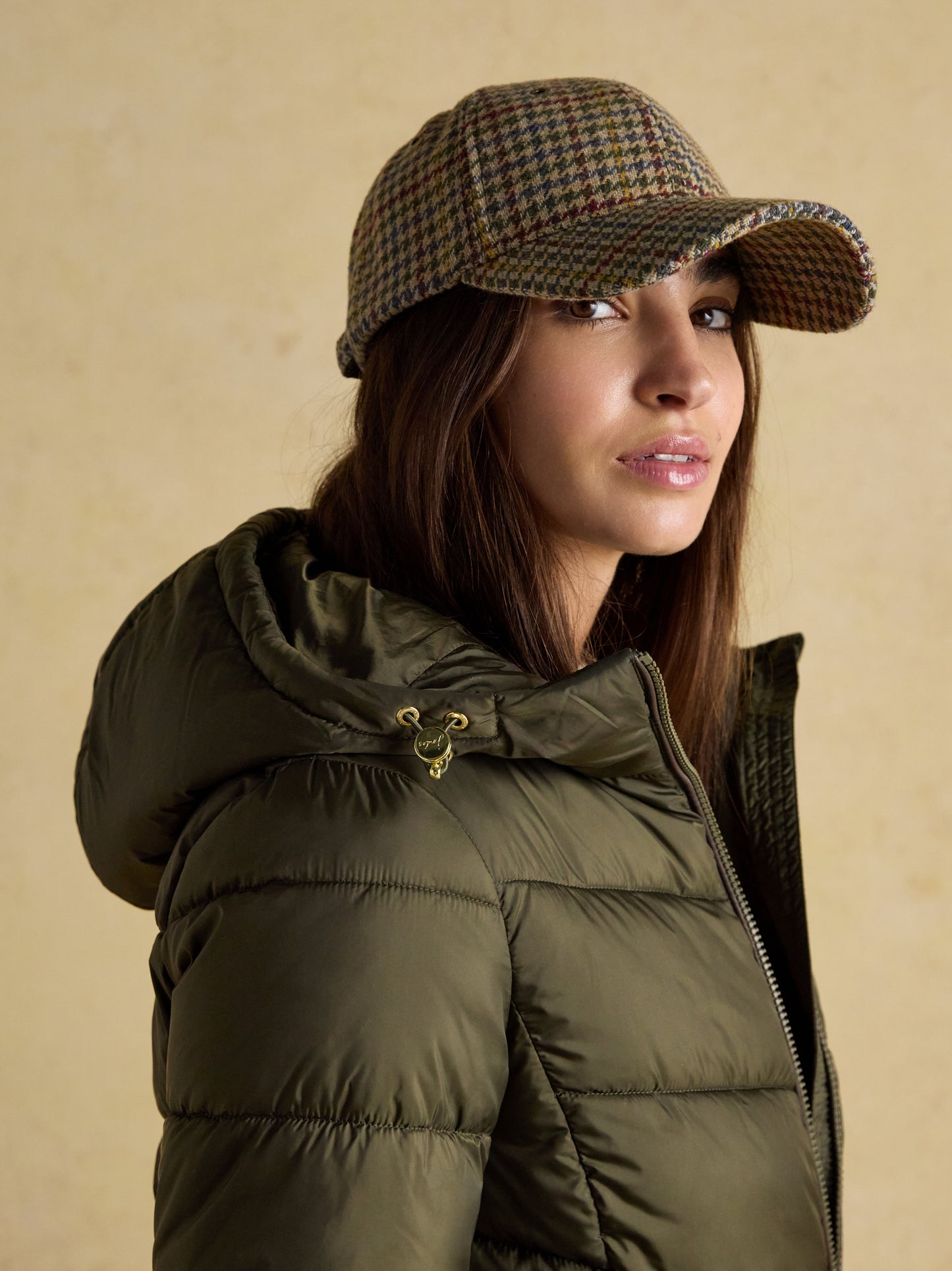 Joules Moorsdale Mid Length Showerproof Padded Coat with Hood