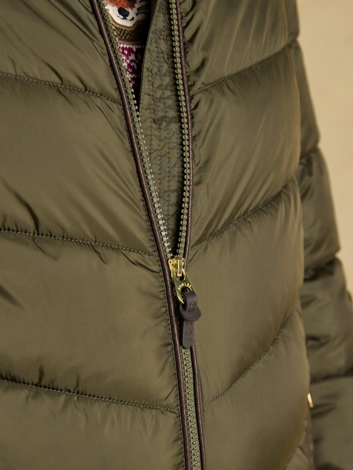 Joules Moorsdale Mid Length Showerproof Padded Coat with Hood