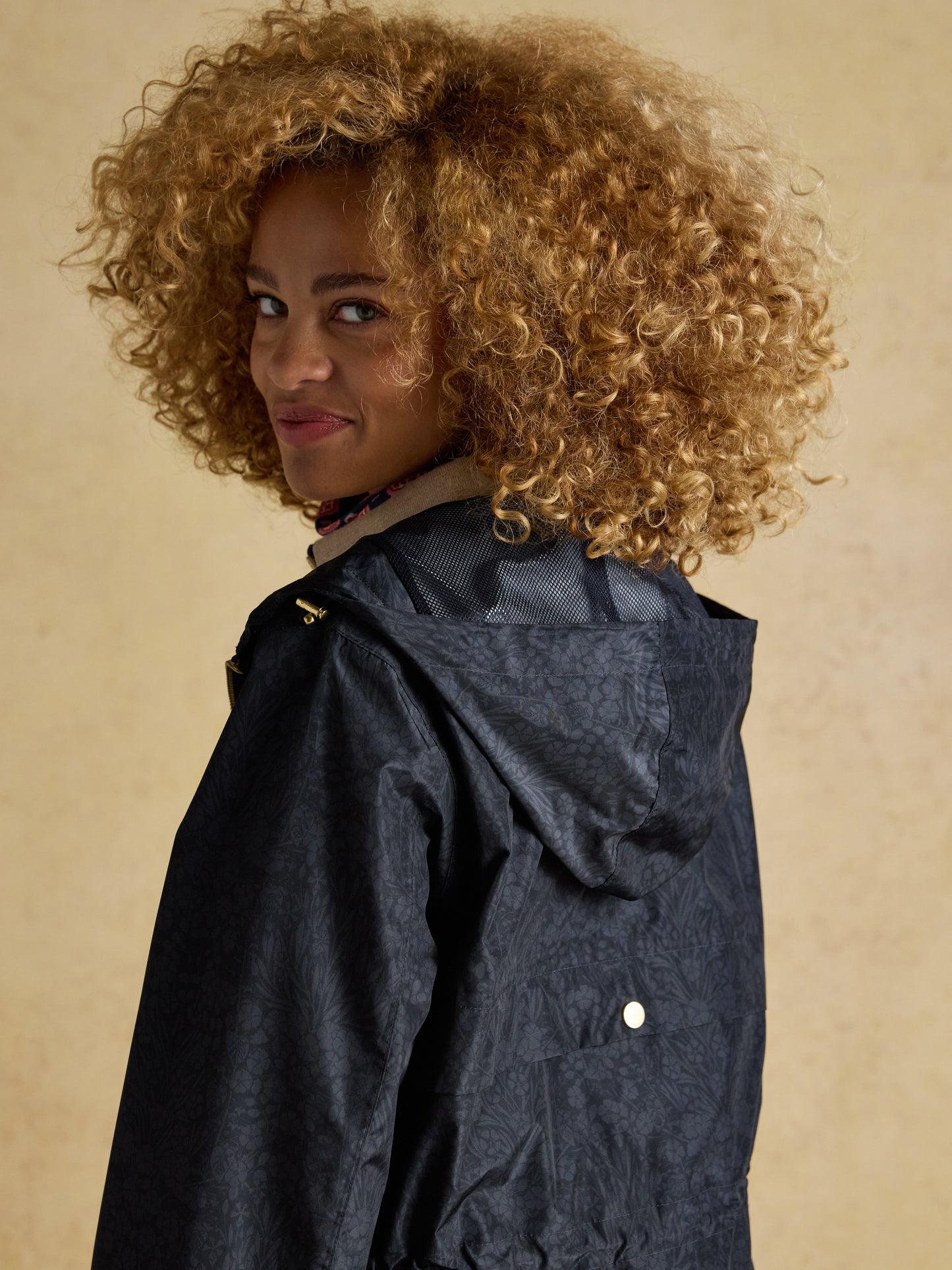 Joules Holkham Waterproof Printed Packable Raincoat