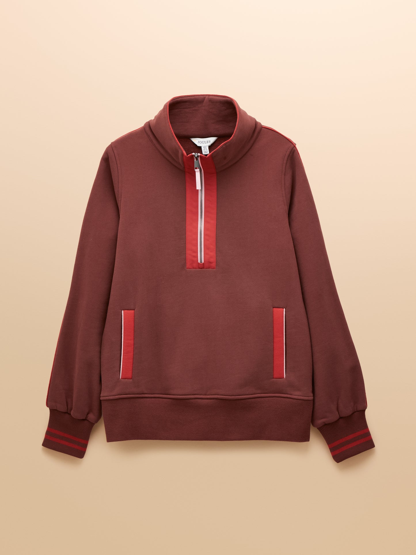 Joules Bronte Funnel Neck Quarter Zip Sweatshirt