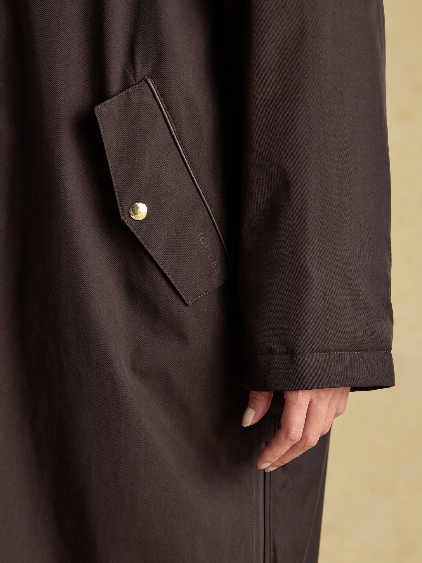 Joules Coverall Oversized Fleece Lined Waterproof Coat