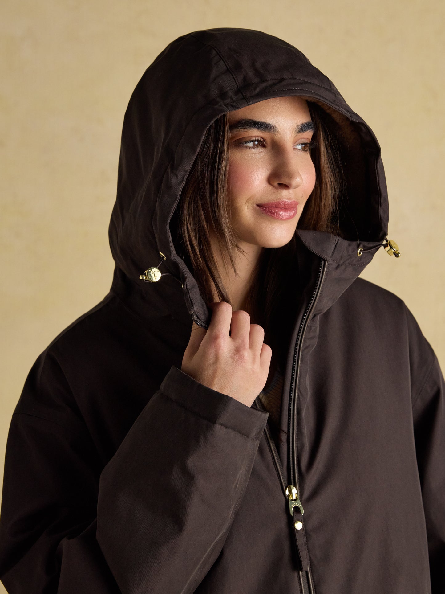 Joules Coverall Oversized Fleece Lined Waterproof Coat