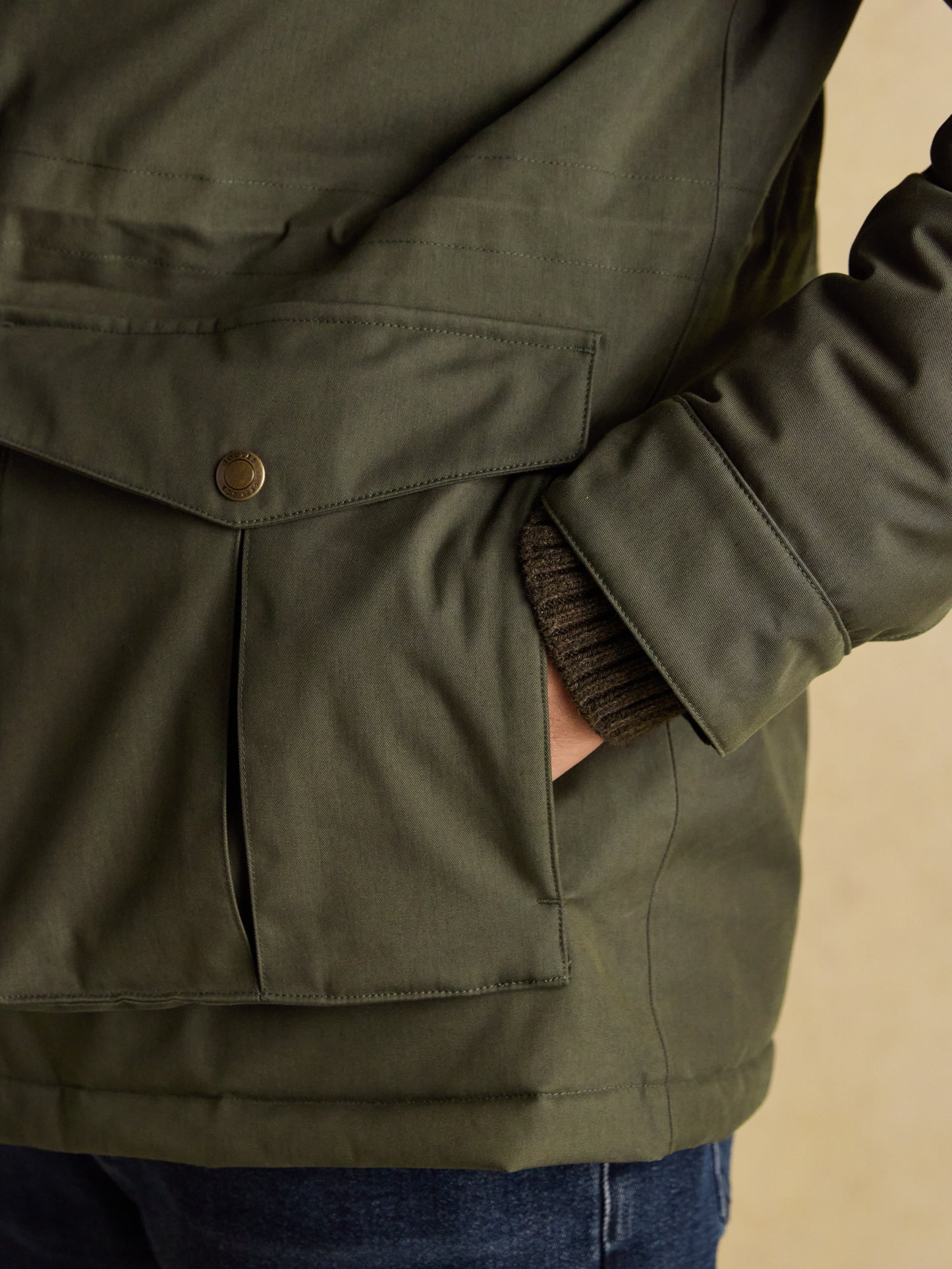 Joules Beckett Waterproof Field Coat with Packable Hood