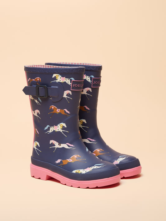 Joules Girls Printed Wellies