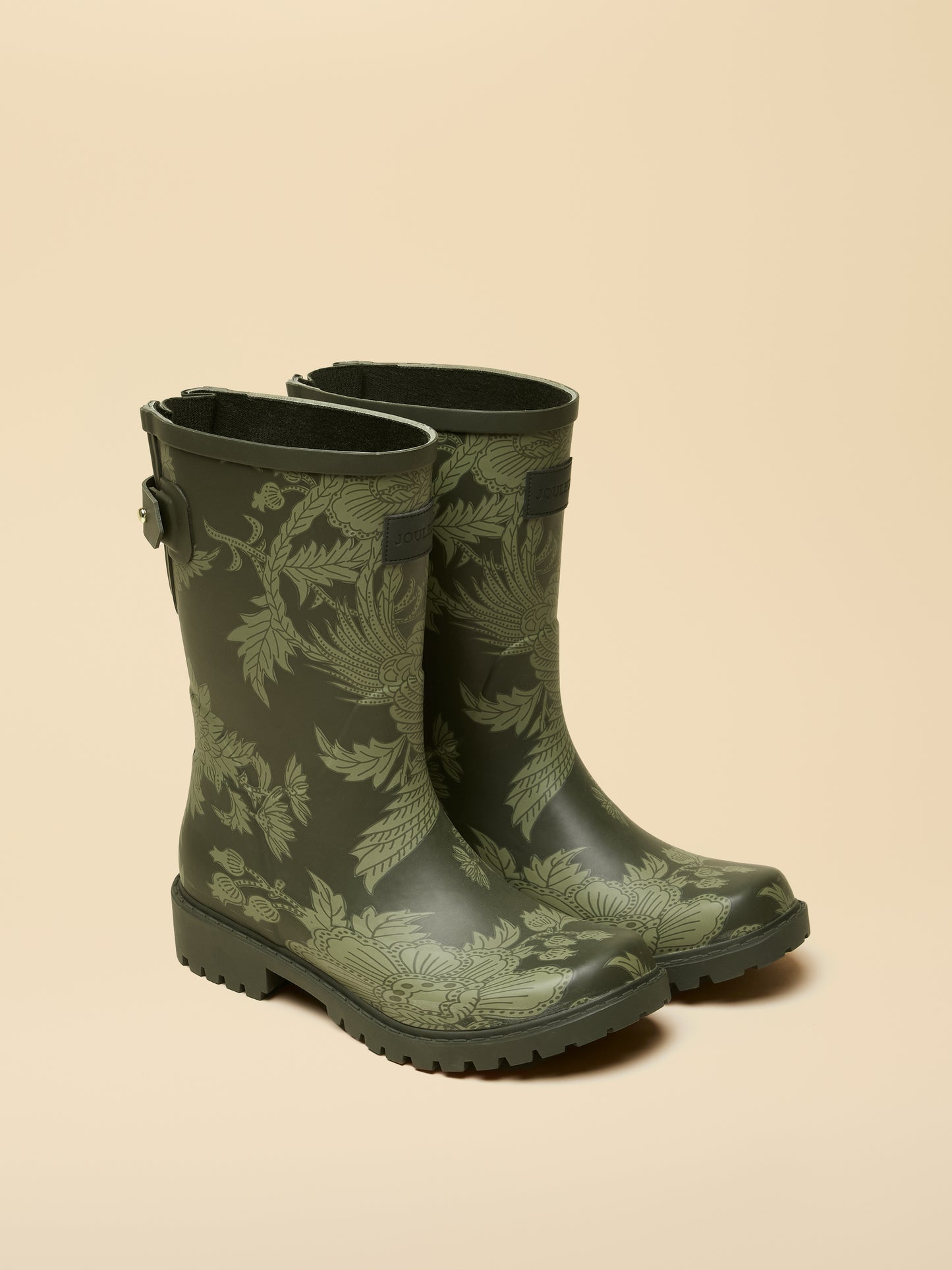 Joules Wistow Printed Adjustable Mid Calf Wellies
