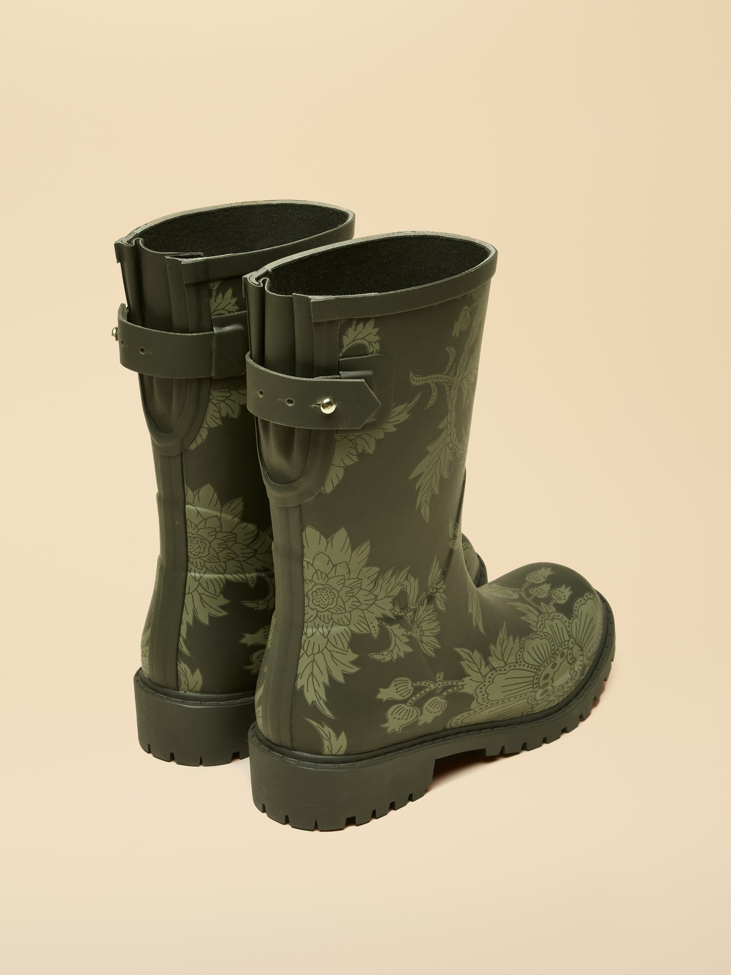 Joules Wistow Printed Adjustable Mid Calf Wellies