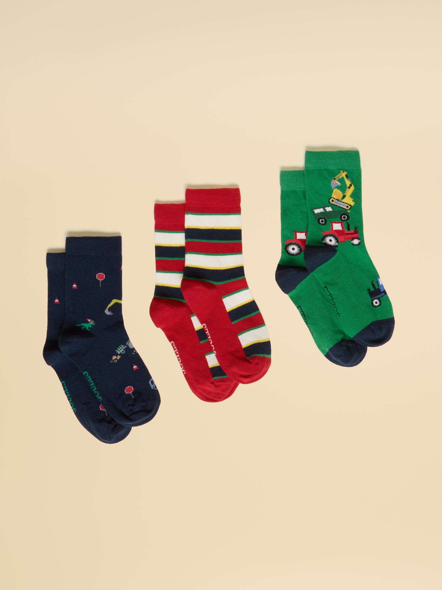 Joules Boys Neat Feet 3-Pack Socks