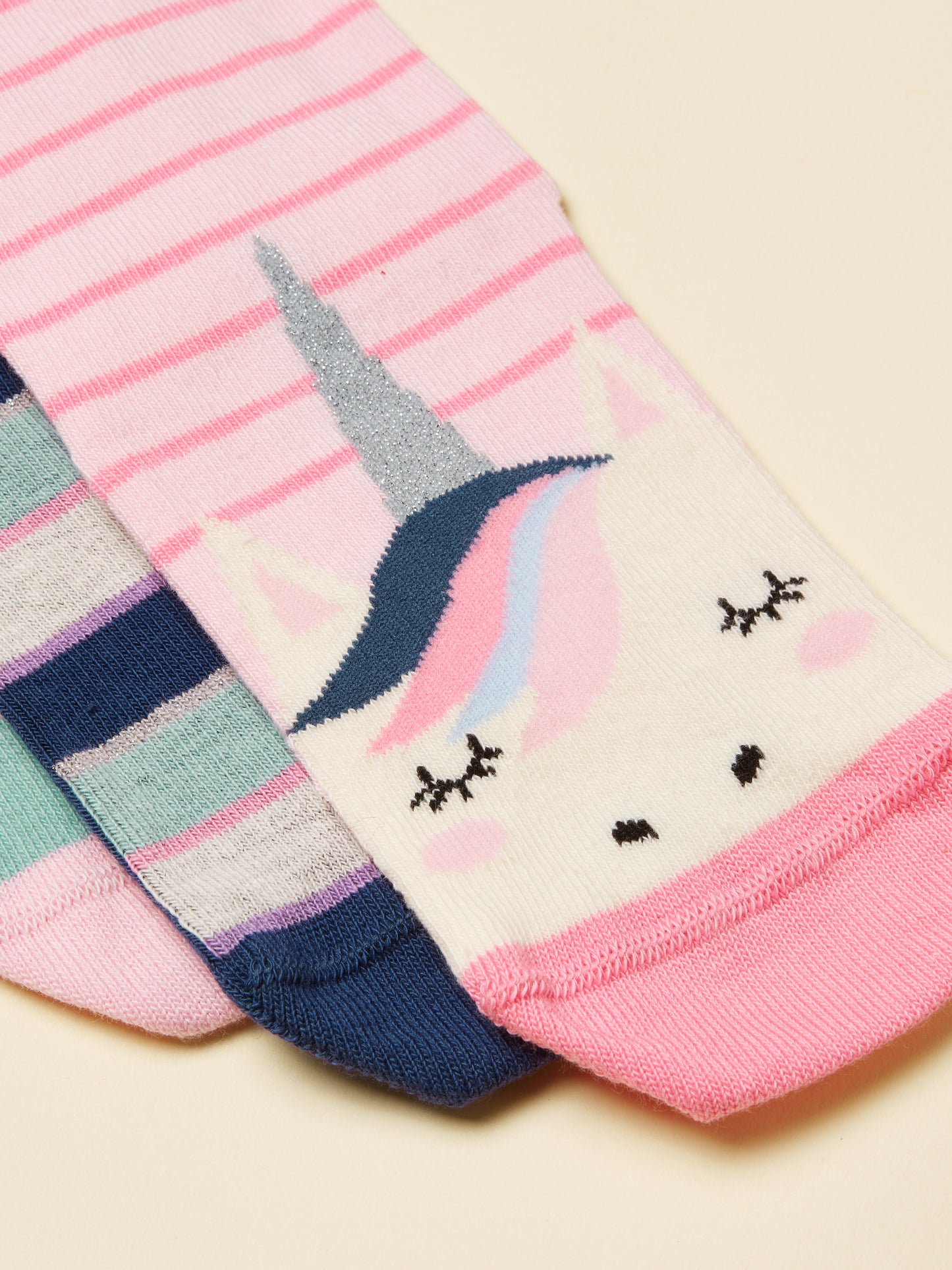 Joules Girls Neat Feet 3-Pack Socks