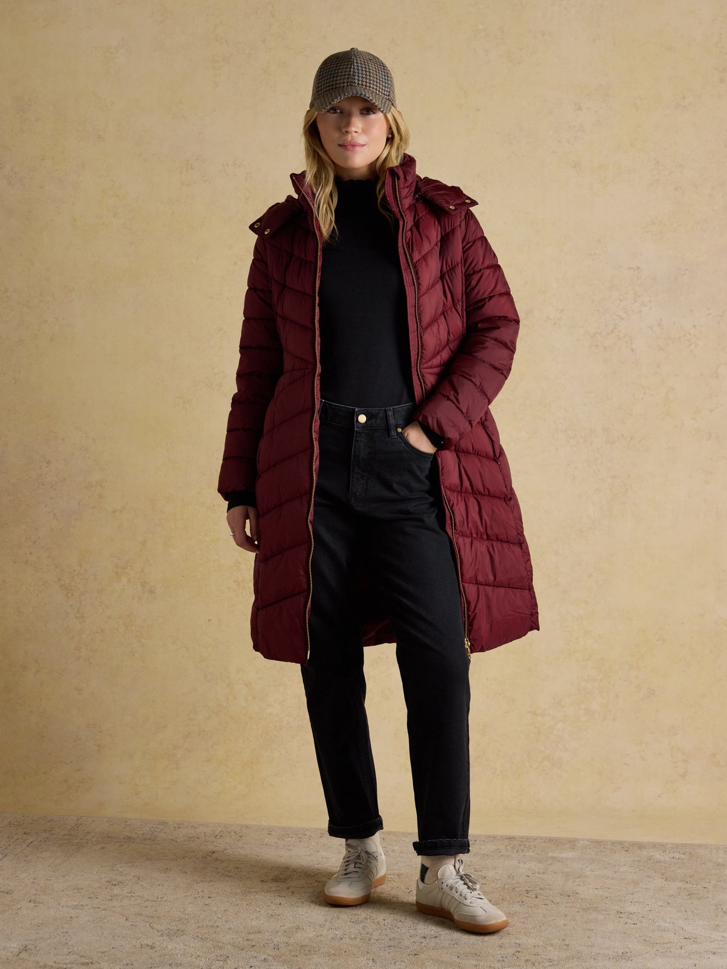 Joules Pembury Showerproof Long Padded Coat