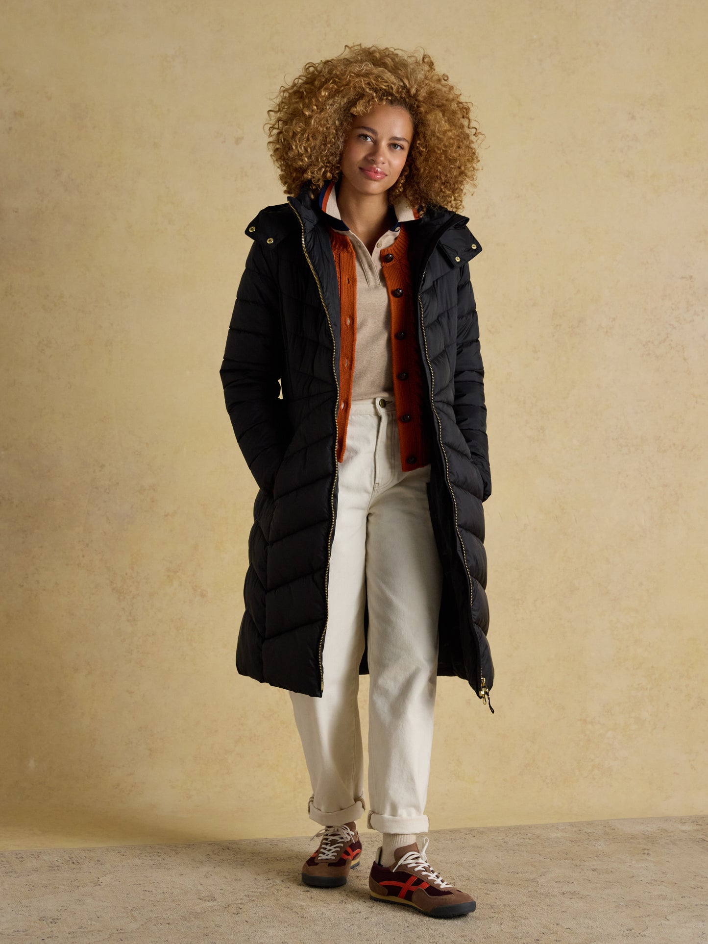 Joules Pembury Showerproof Long Padded Coat