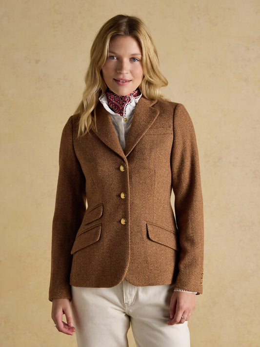 Joules Canterley Herringbone Tweed Blazer
