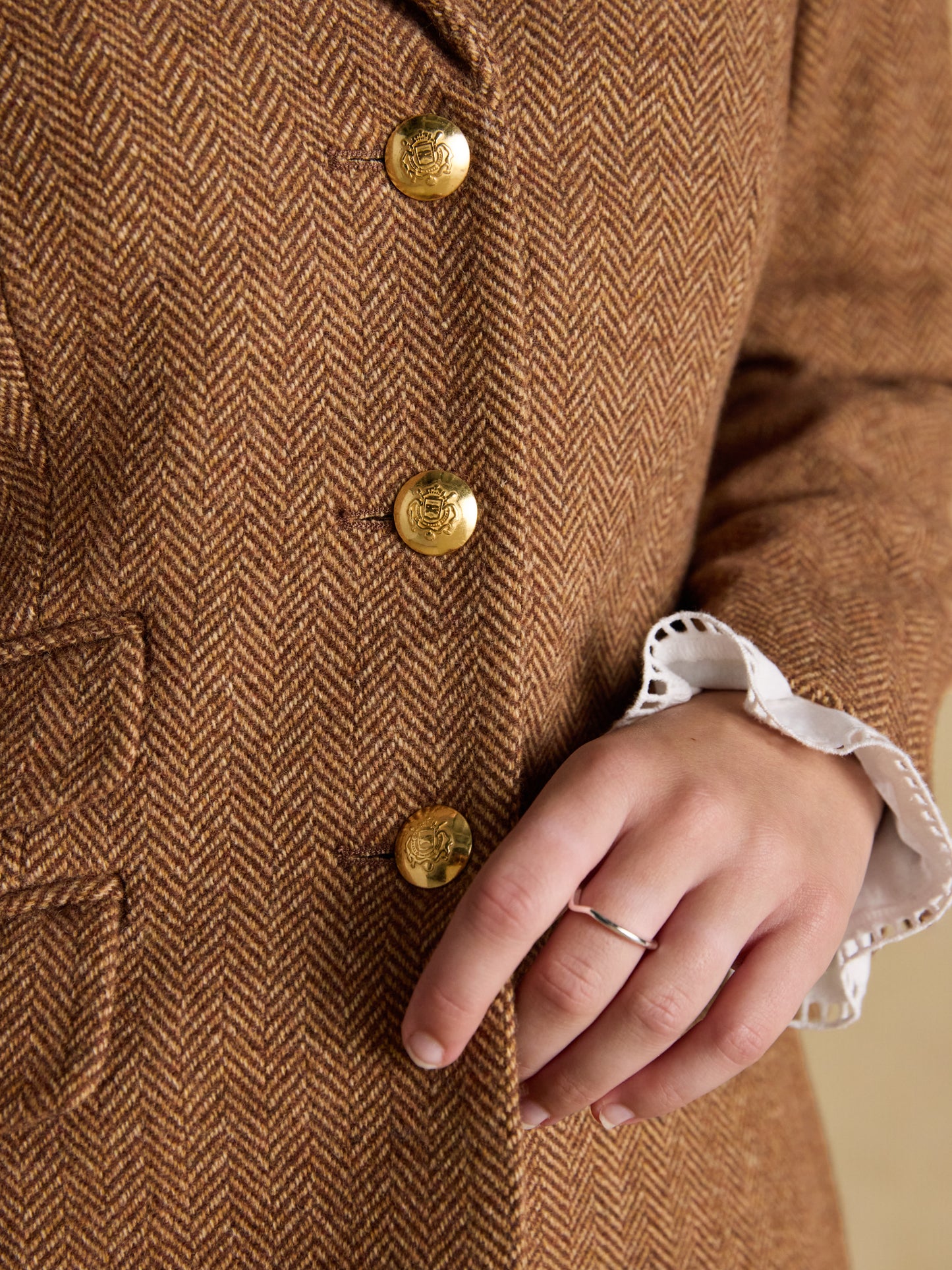 Joules Canterley Herringbone Tweed Blazer