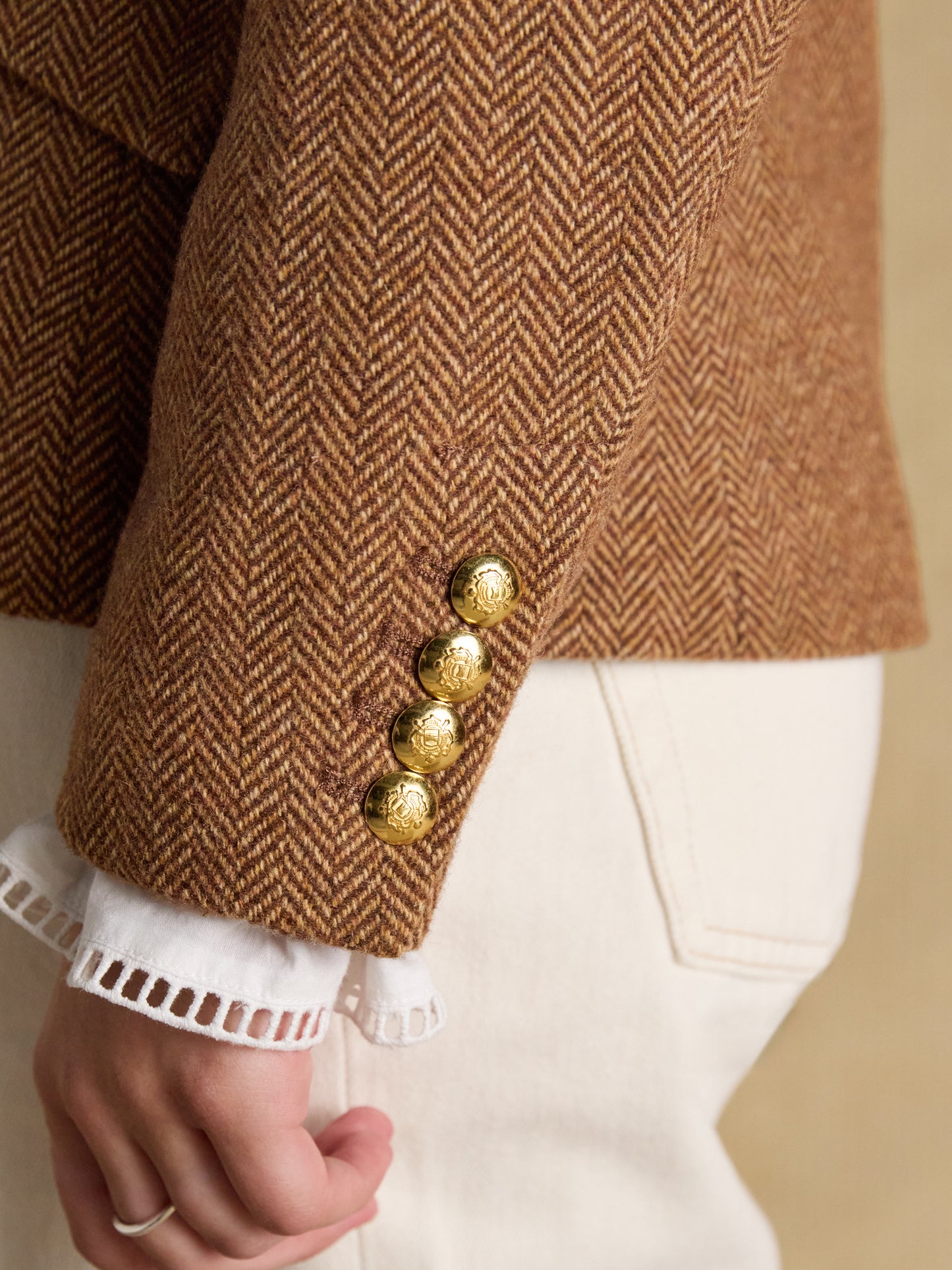 Joules Canterley Herringbone Tweed Blazer