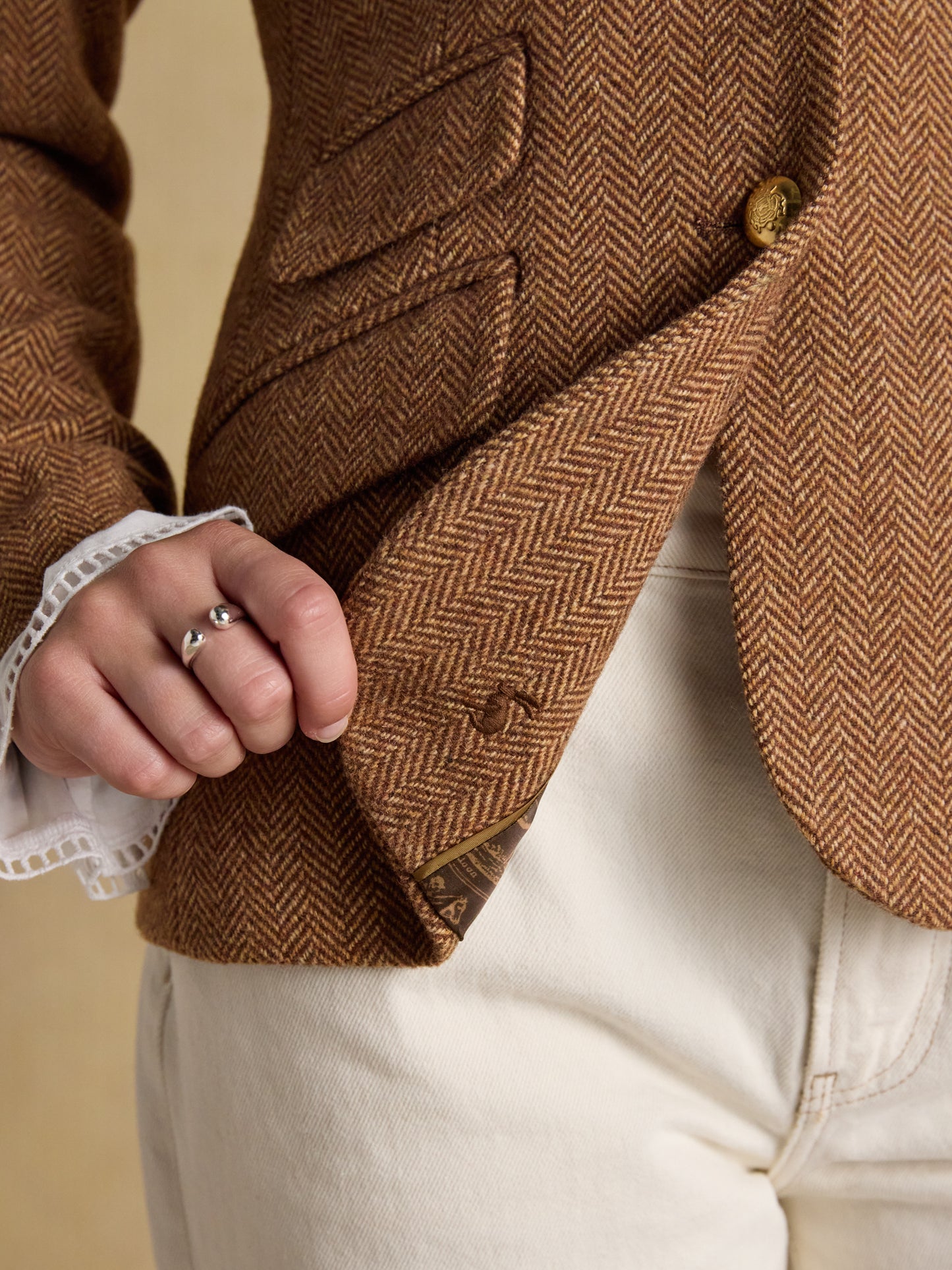 Joules Canterley Herringbone Tweed Blazer