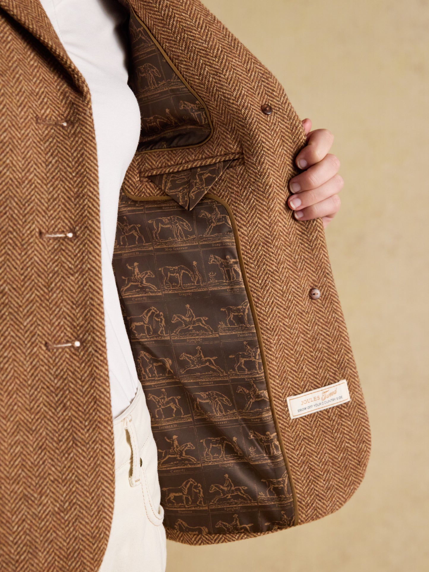 Joules Canterley Herringbone Tweed Blazer