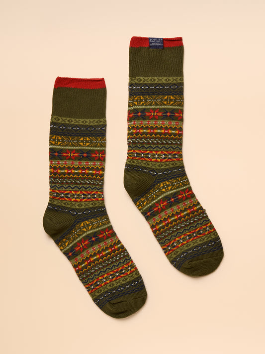 Joules Alby Fair Isle Socks