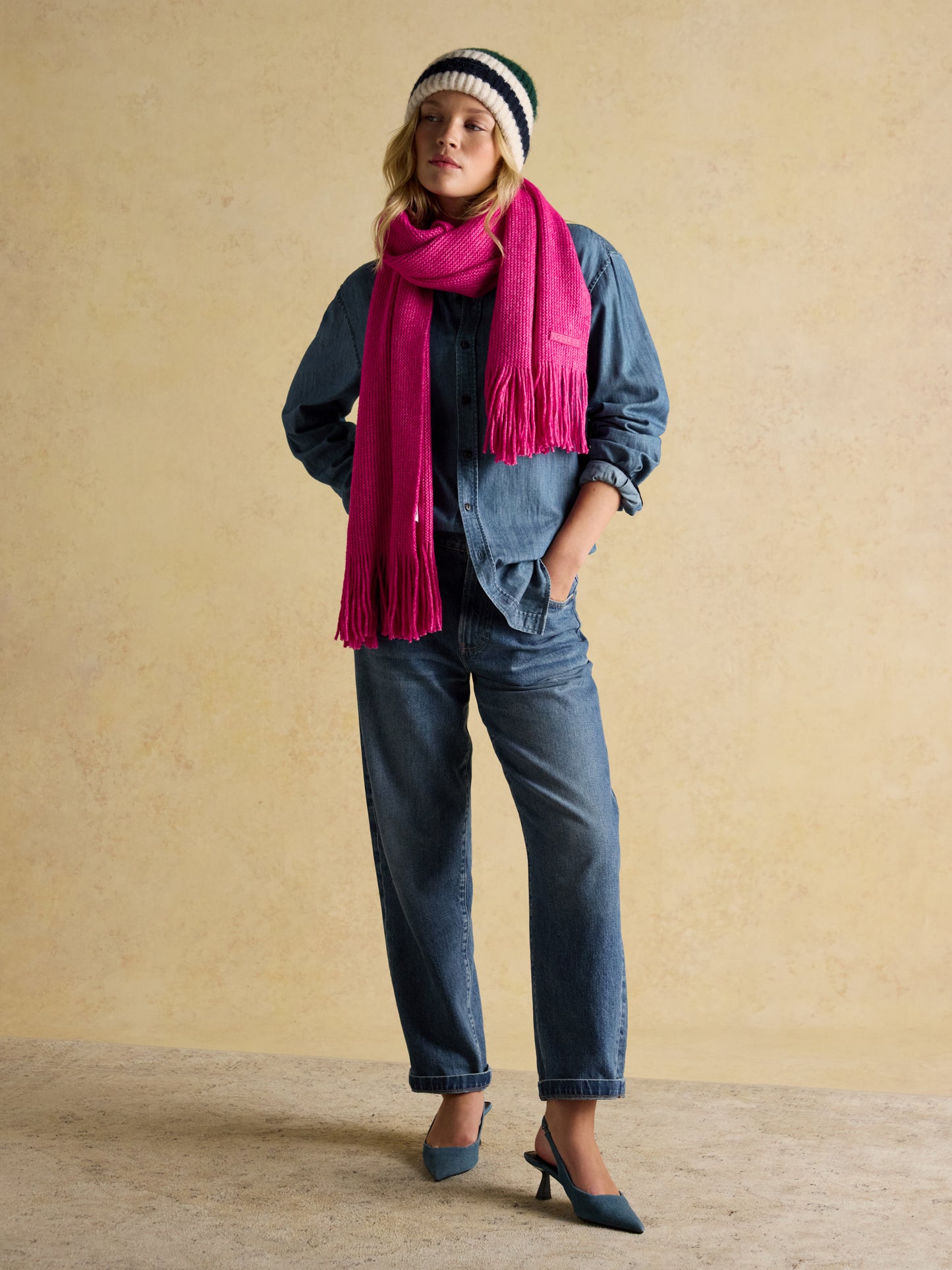 Joules Rosa Knitted Scarf