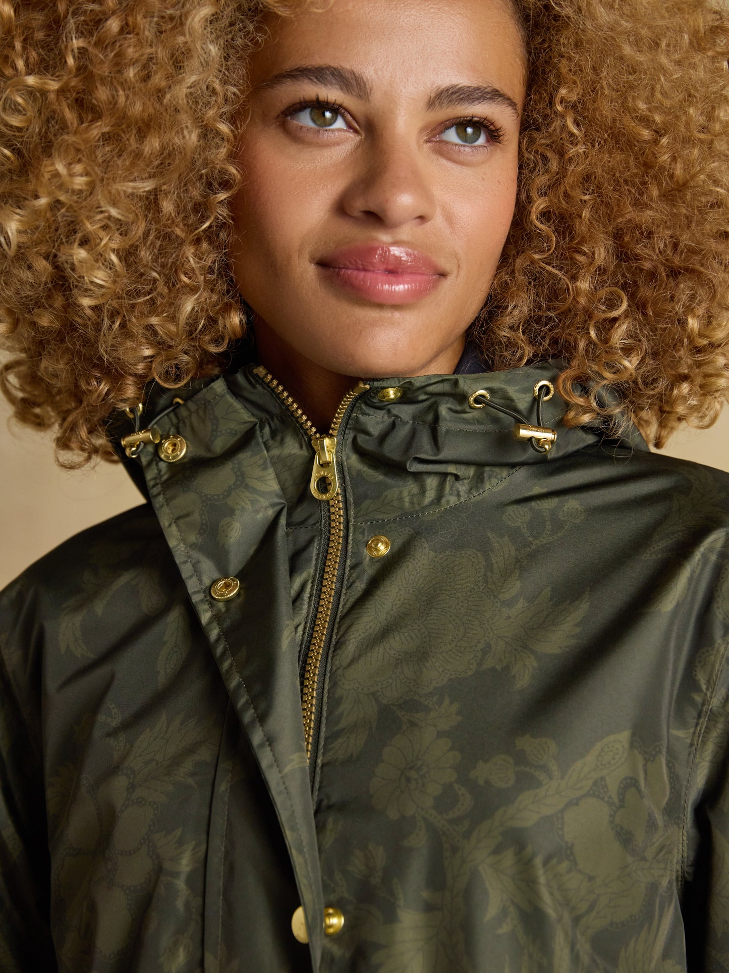 Joules Holkham Waterproof Printed Packable Raincoat