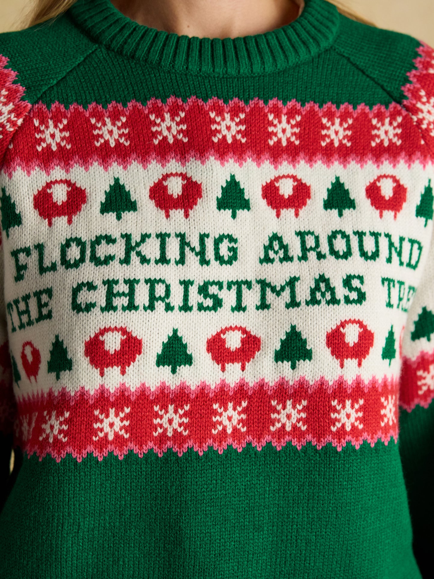 Joules Flocking Around Fairisle Christmas Jumper
