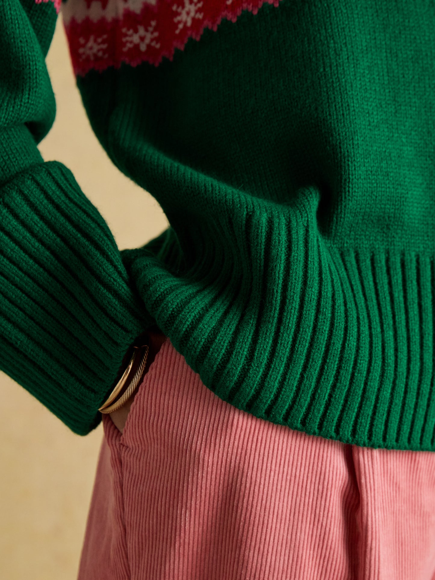 Joules Flocking Around Fairisle Christmas Jumper