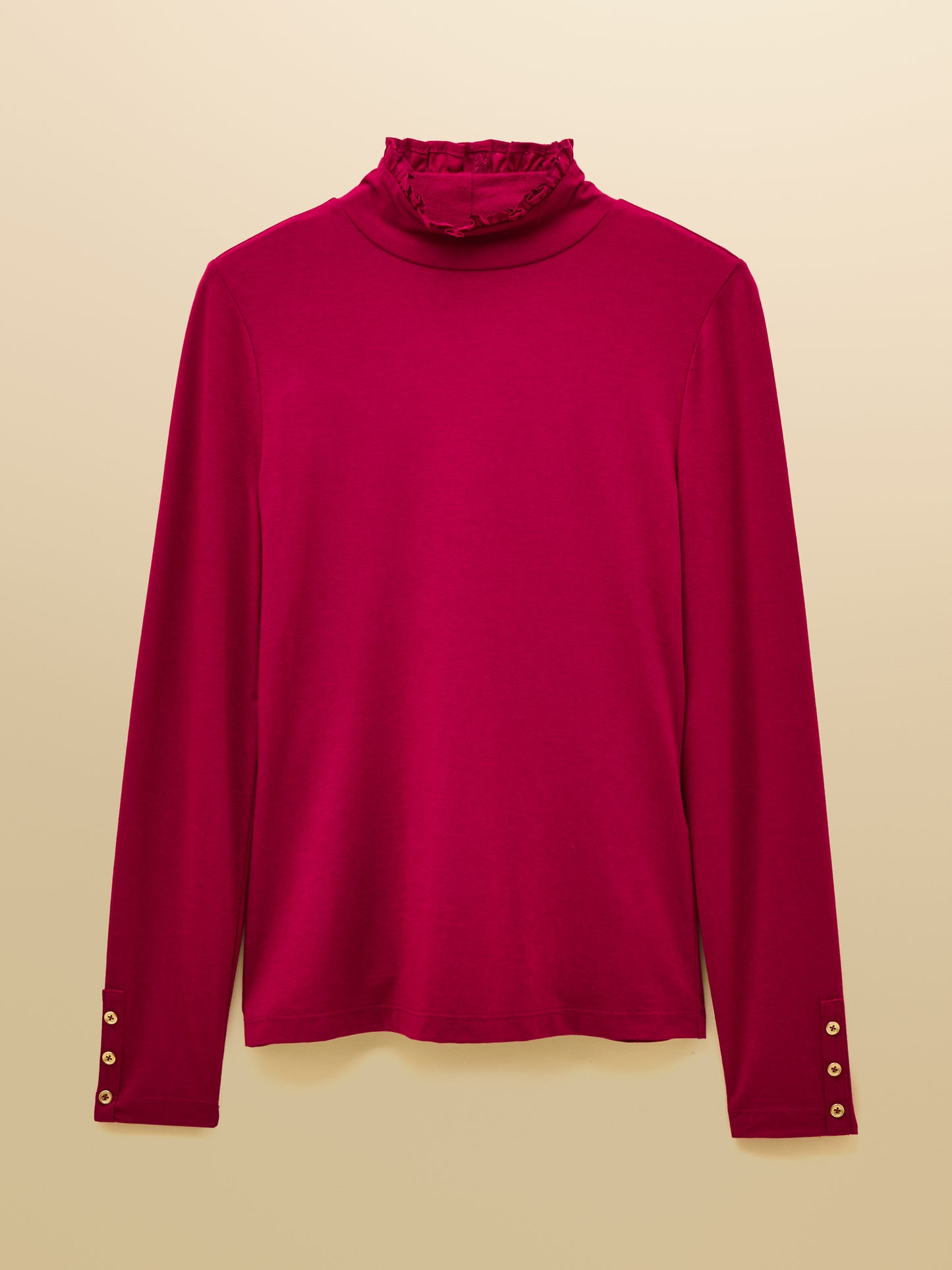 Joules Amy Long Sleeve High Neck Jersey Top