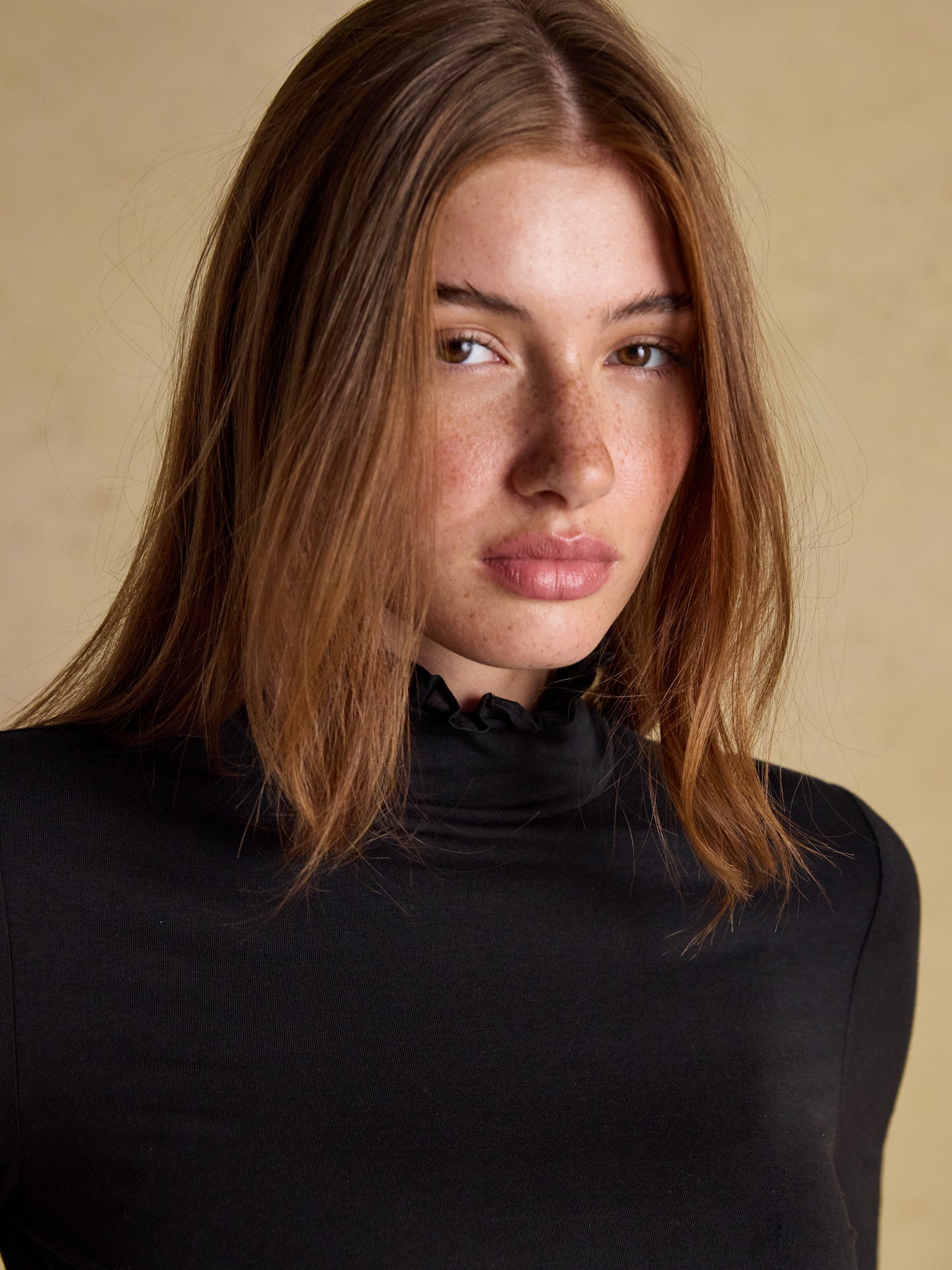 Joules Amy Long Sleeve High Neck Jersey Top