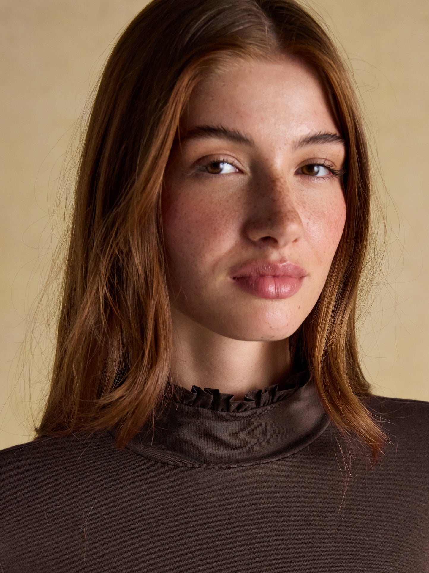 Joules Amy Long Sleeve High Neck Jersey Top