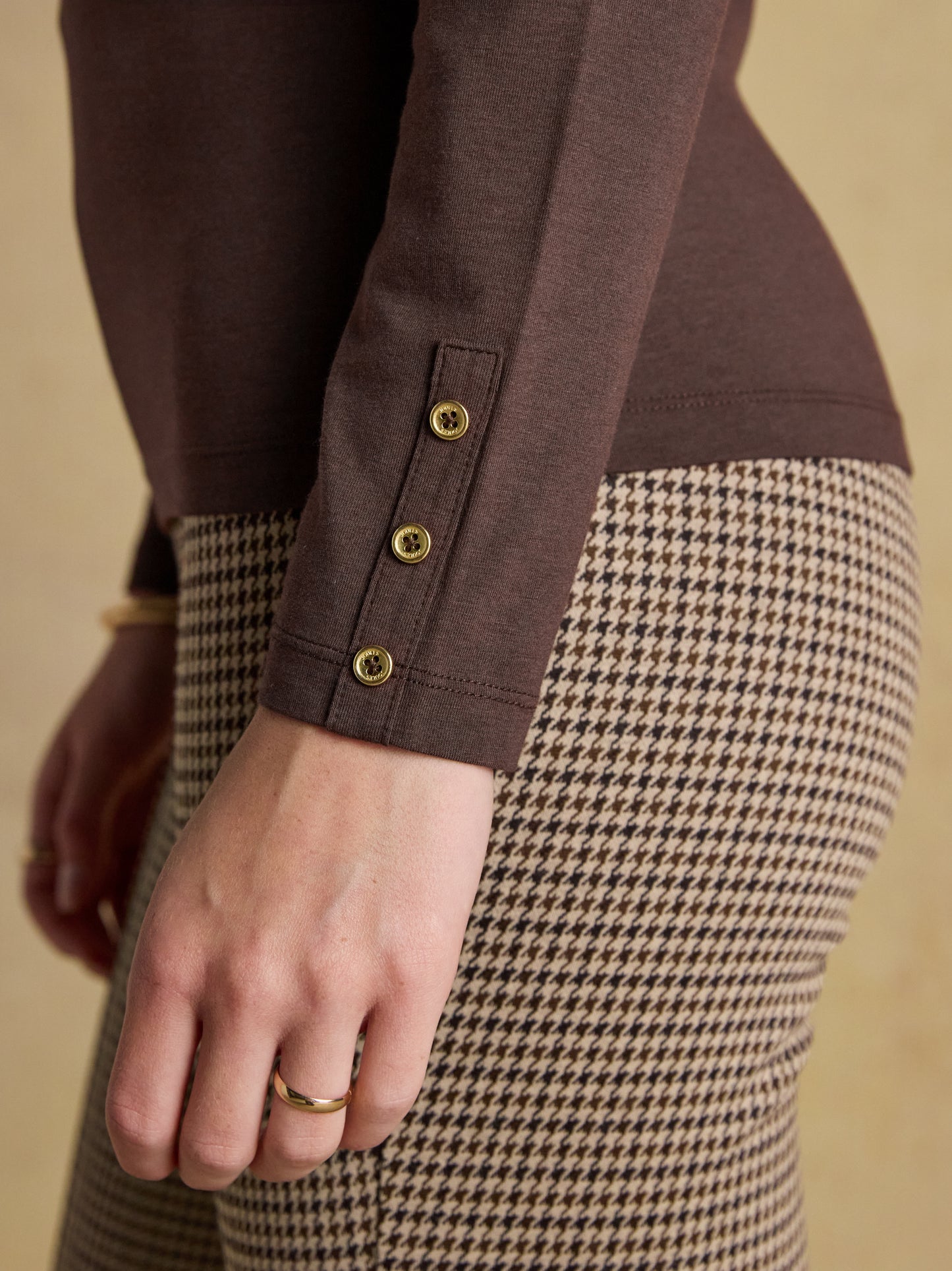 Joules Amy Long Sleeve High Neck Jersey Top