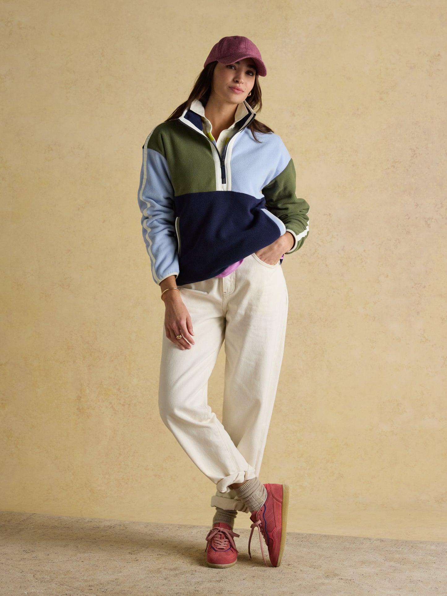 Joules Orla Quarter Zip Fleece