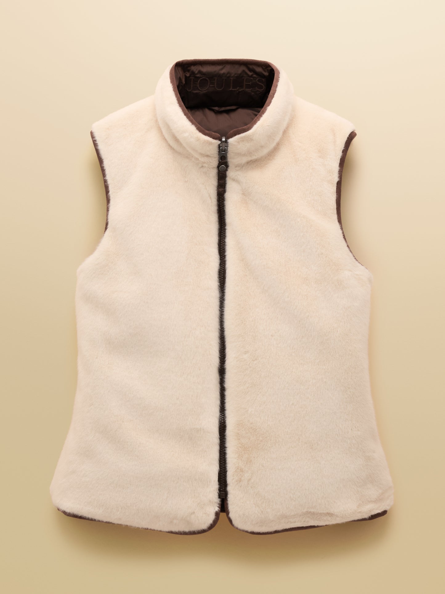 Joules Reversible Faux Fur Padded Gilet