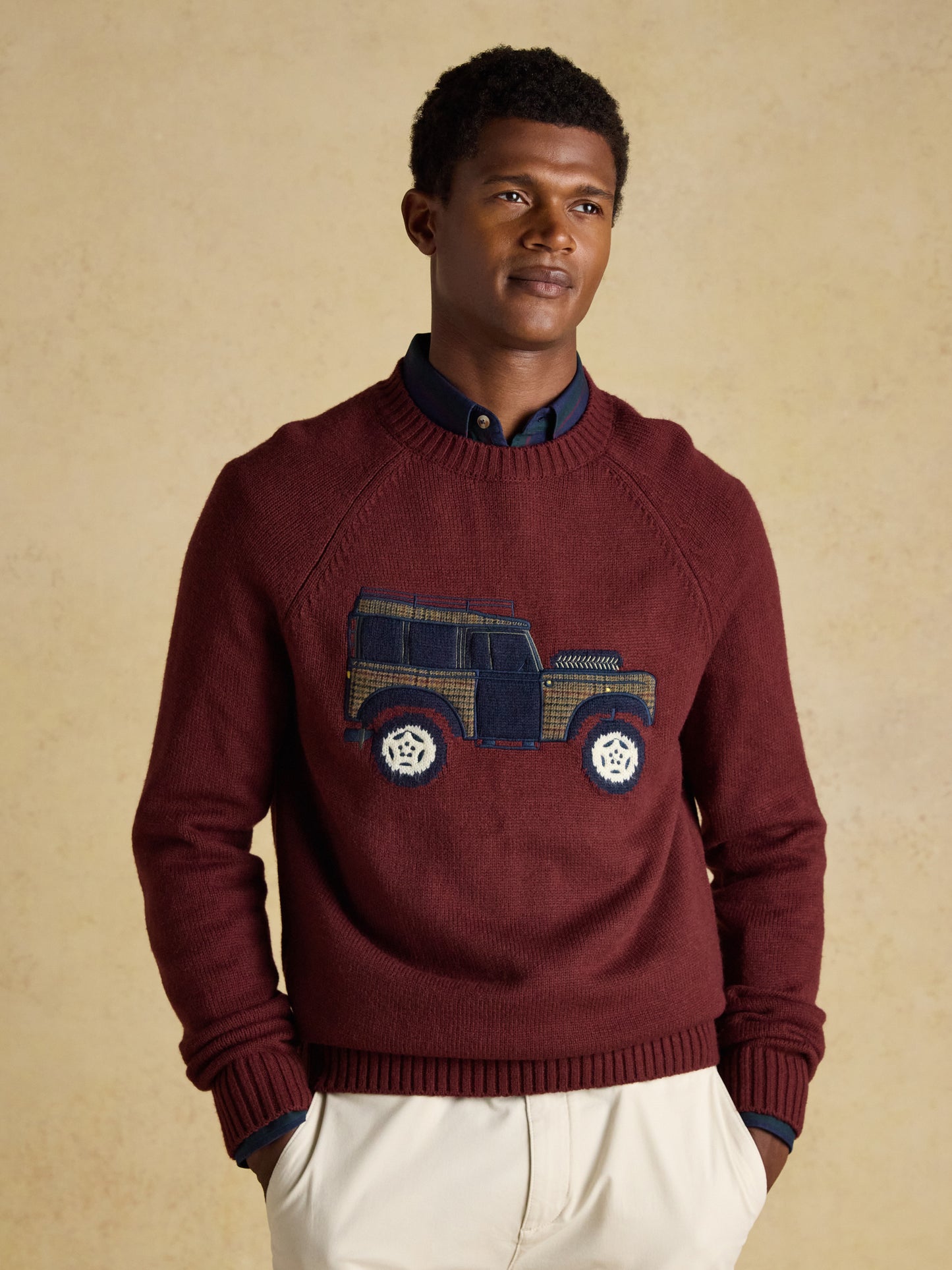 Joules 4x4 Intarsia Crew Neck Jumper