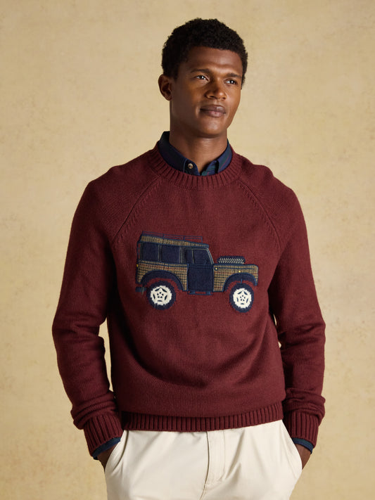 Joules 4x4 Intarsia Crew Neck Jumper