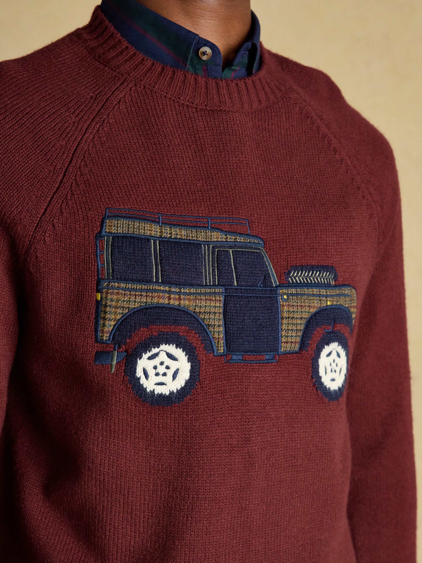 Joules 4x4 Intarsia Crew Neck Jumper