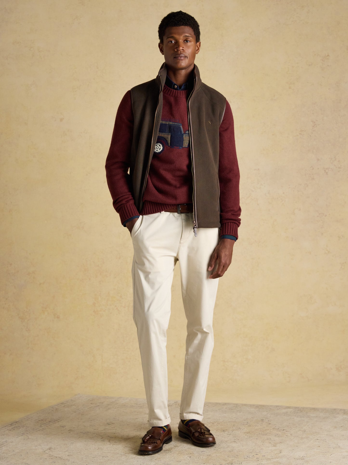 Joules 4x4 Intarsia Crew Neck Jumper