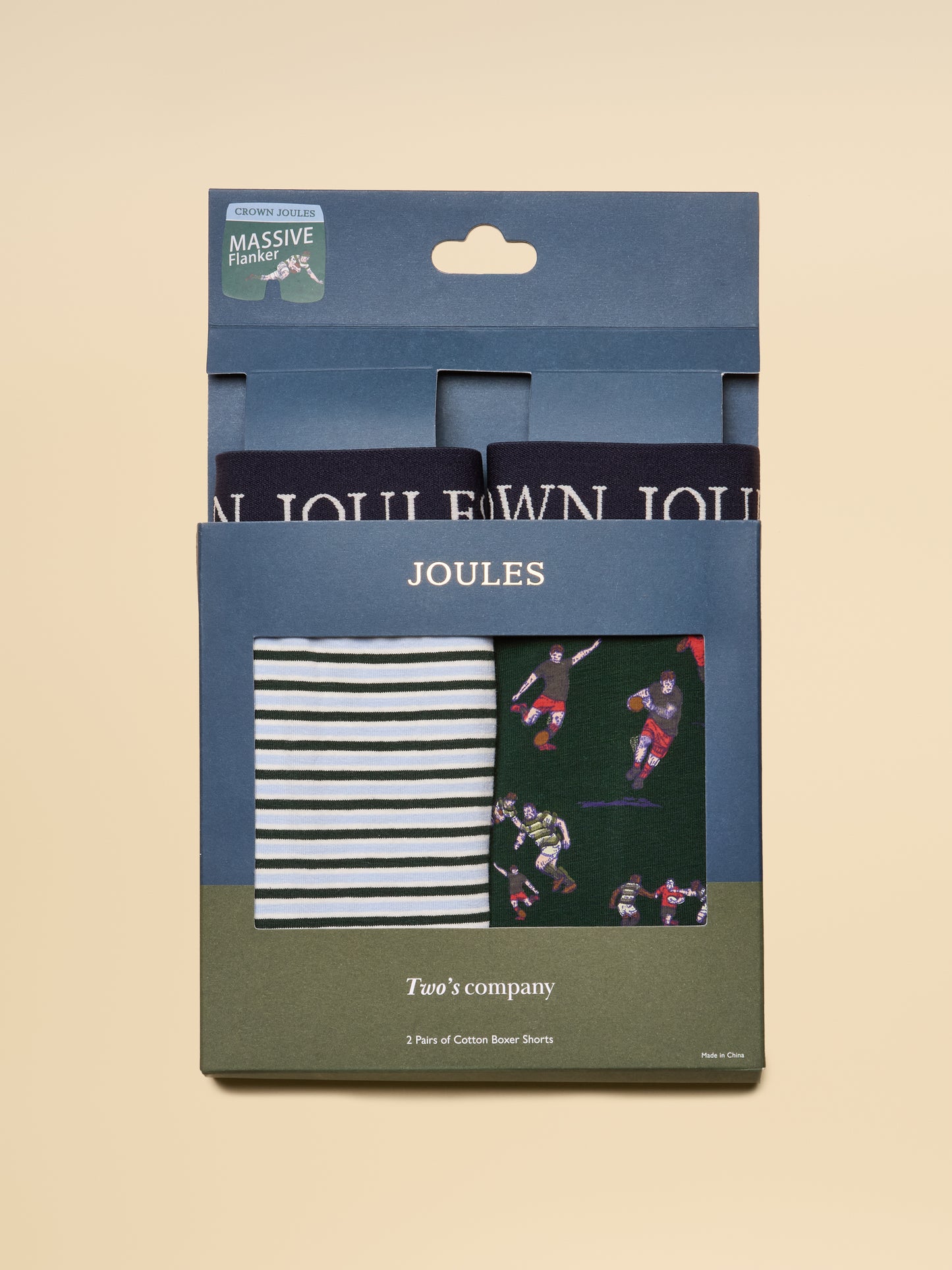 Joules Crown Joules Cotton Boxers 2 Pack