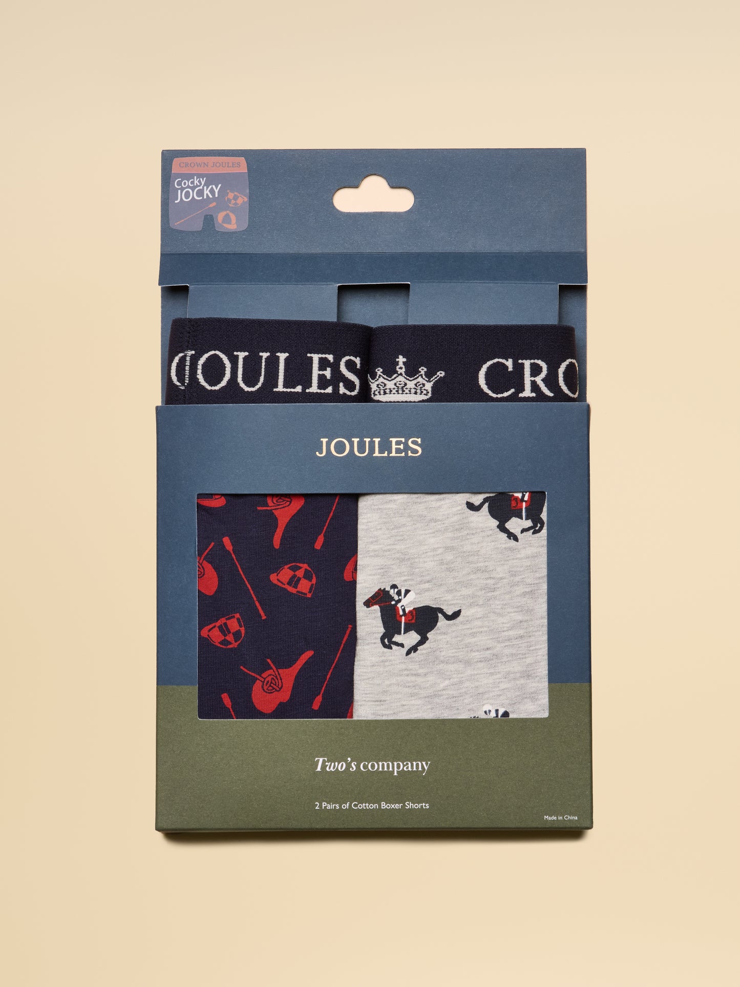 Joules Crown Joules Cotton Boxers 2 Pack