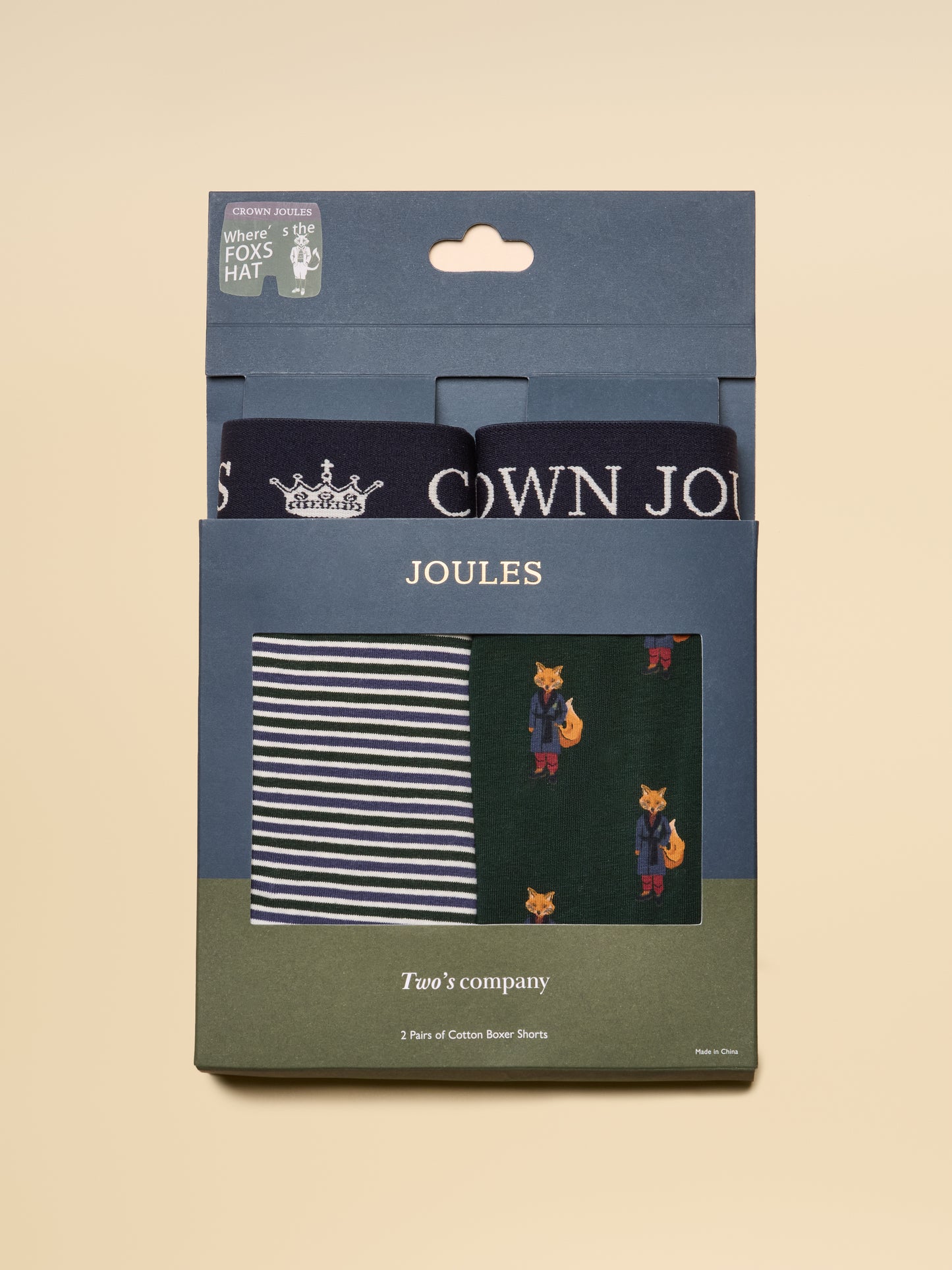 Joules Crown Joules Cotton Boxers 2 Pack