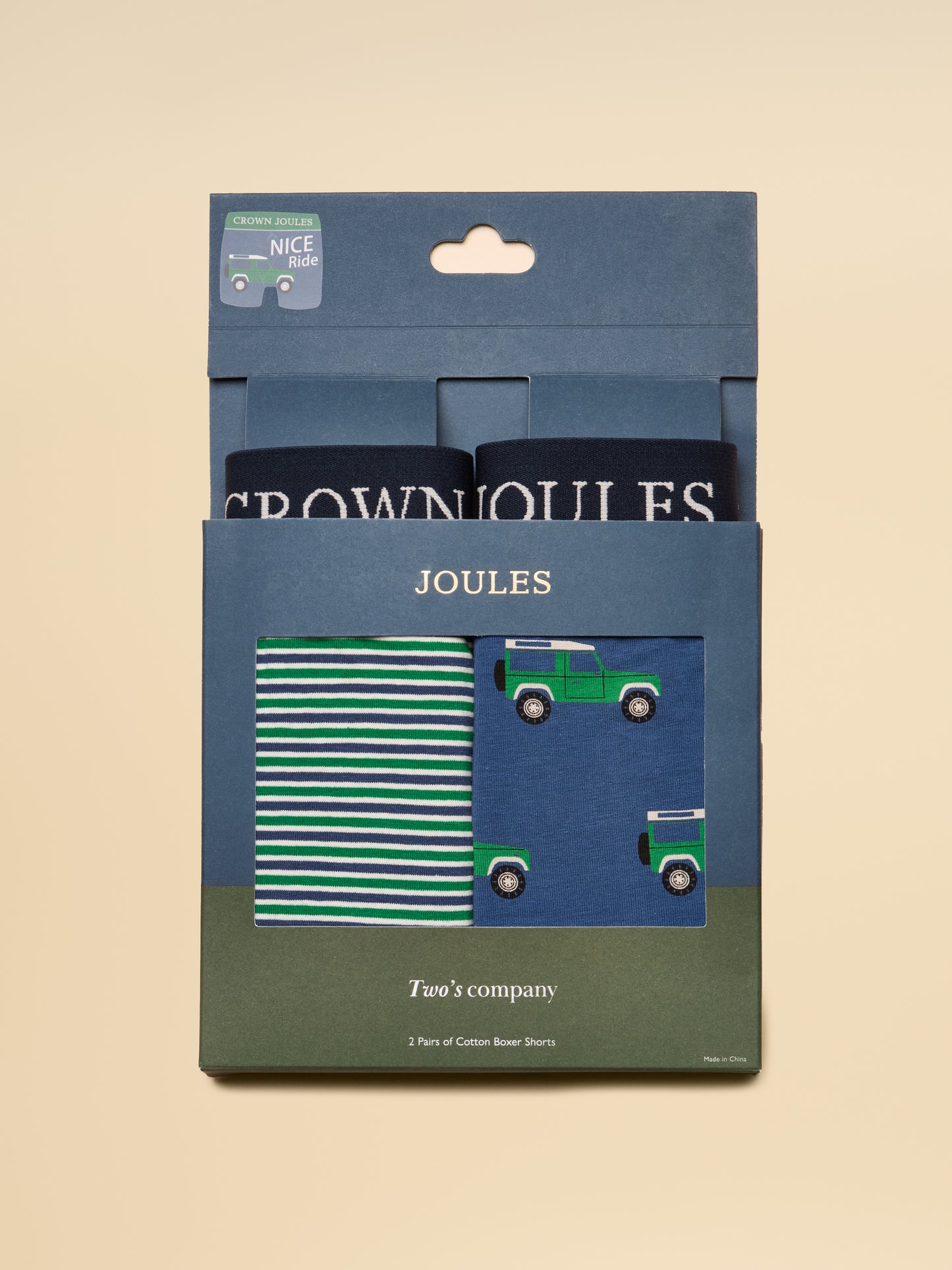 Joules Crown Joules Cotton Boxers 2 Pack