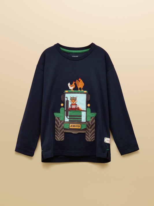 Joules Jack Applique Long Sleeve Top