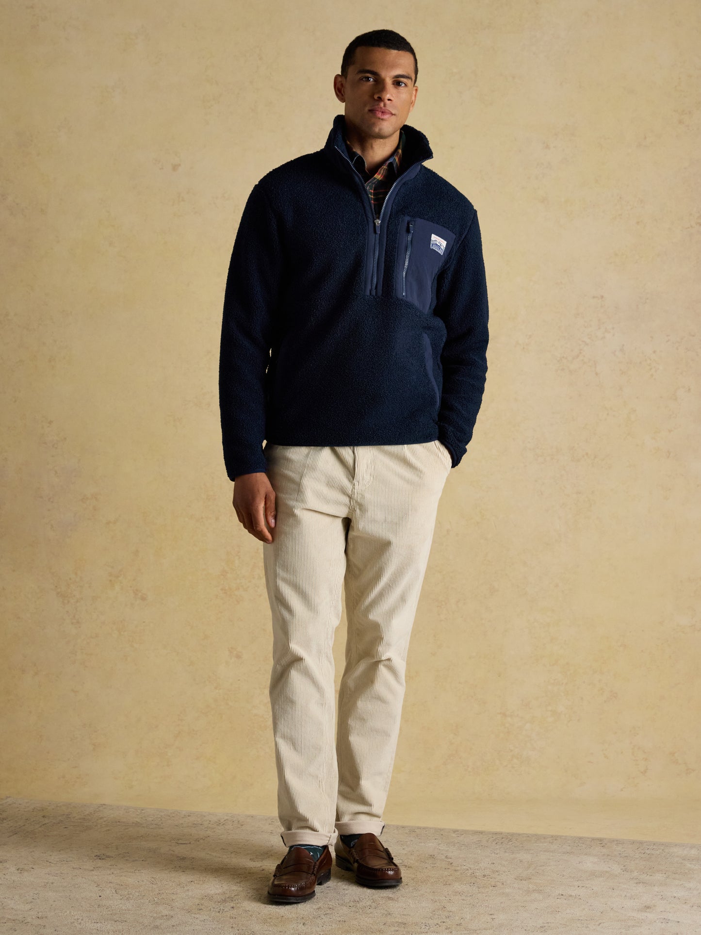 Joules Ashford Borg Quarter Zip Fleece