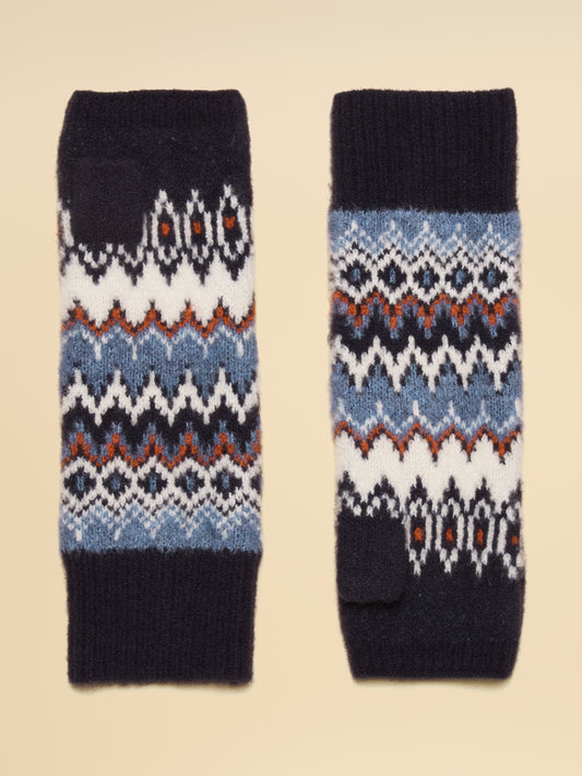 Joules Kara Fingerless Fair Isle Glove