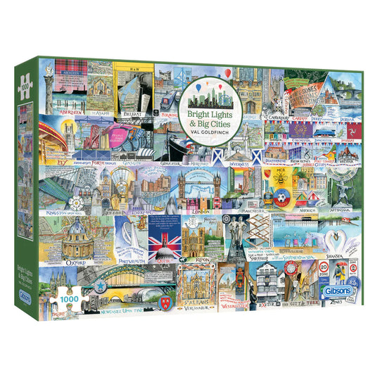 Gibsons Bright Lights & Big Cities 1000 Piece Jigsaw Puzzle