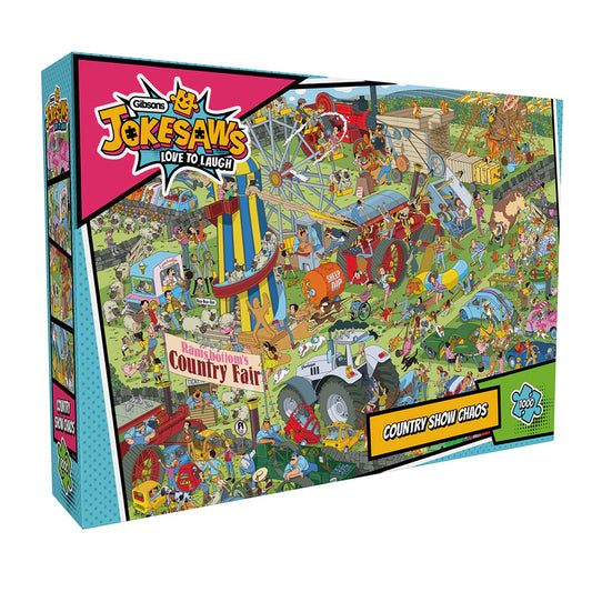 Gibsons Jokesaws: Country Show Chaos 1000 Piece Jigsaw Puzzle