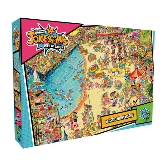 Gibsons Jokesaw: Seaside shenanigans 1000 Piece Jigsaw Puzzle