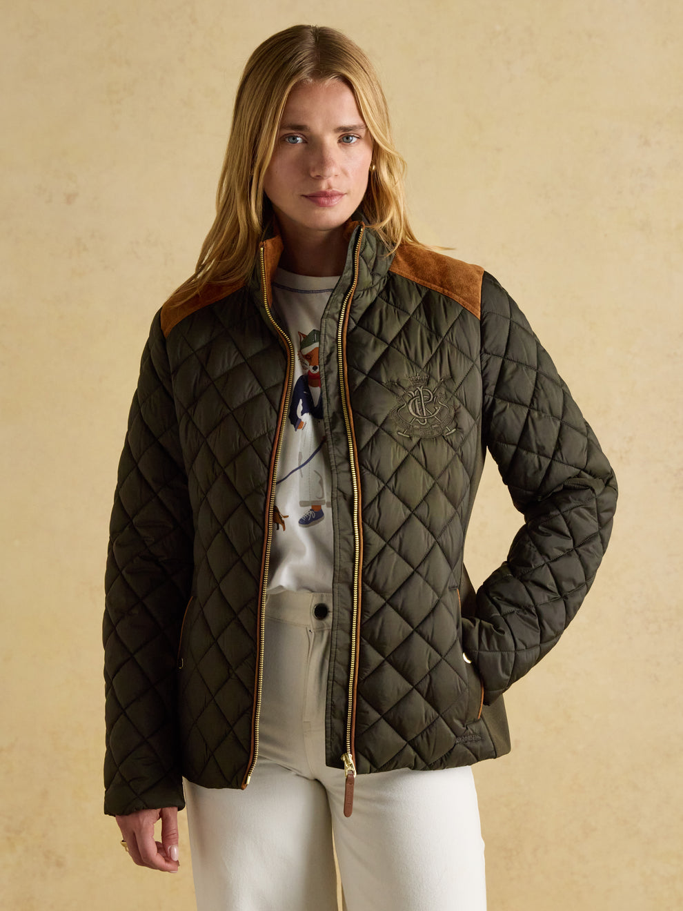 Joules Braemar Luxe Showerproof Diamond Quilted Coat – Sam Turner & Sons