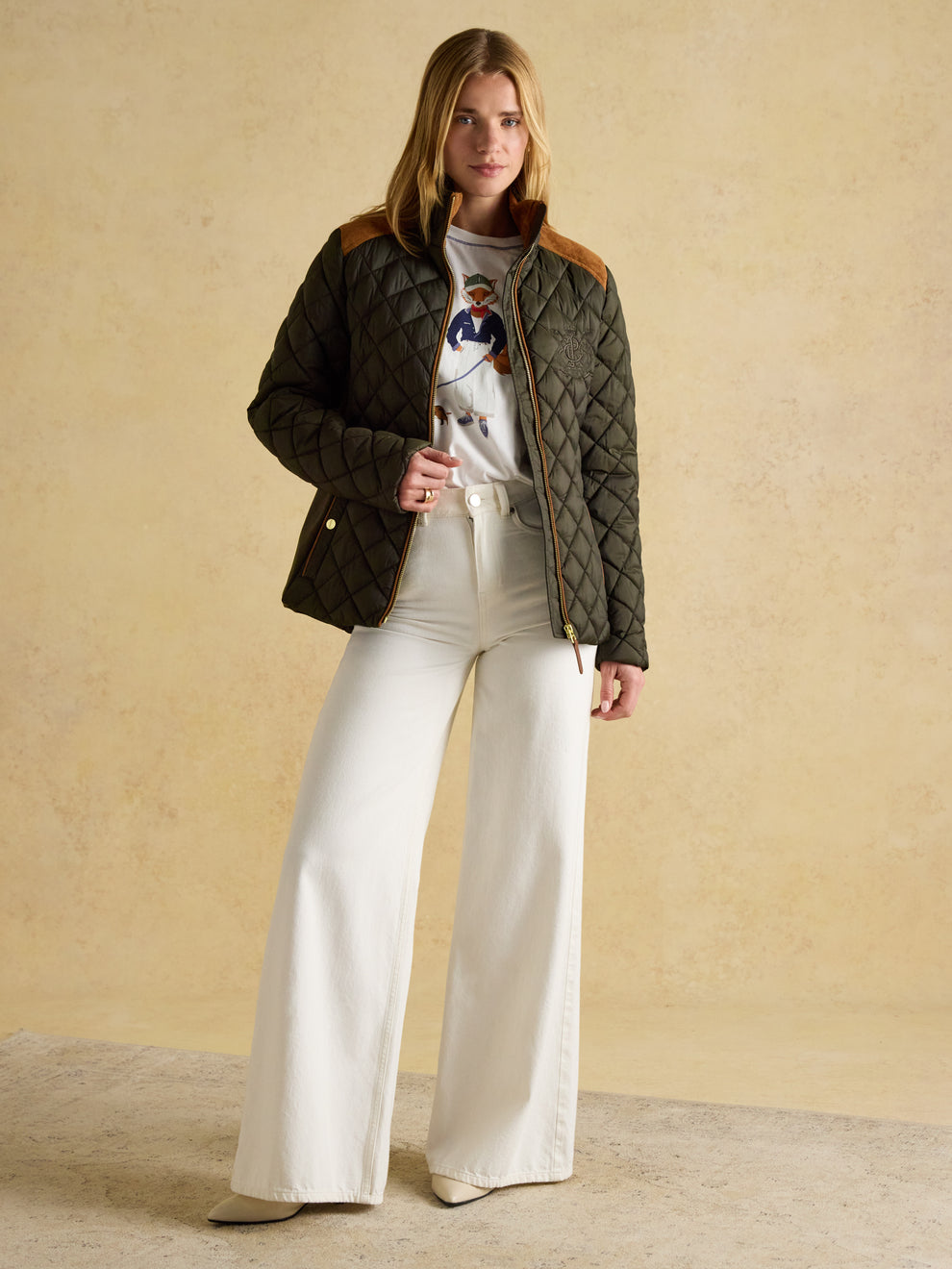 Joules Braemar Luxe Showerproof Diamond Quilted Coat – Sam Turner & Sons