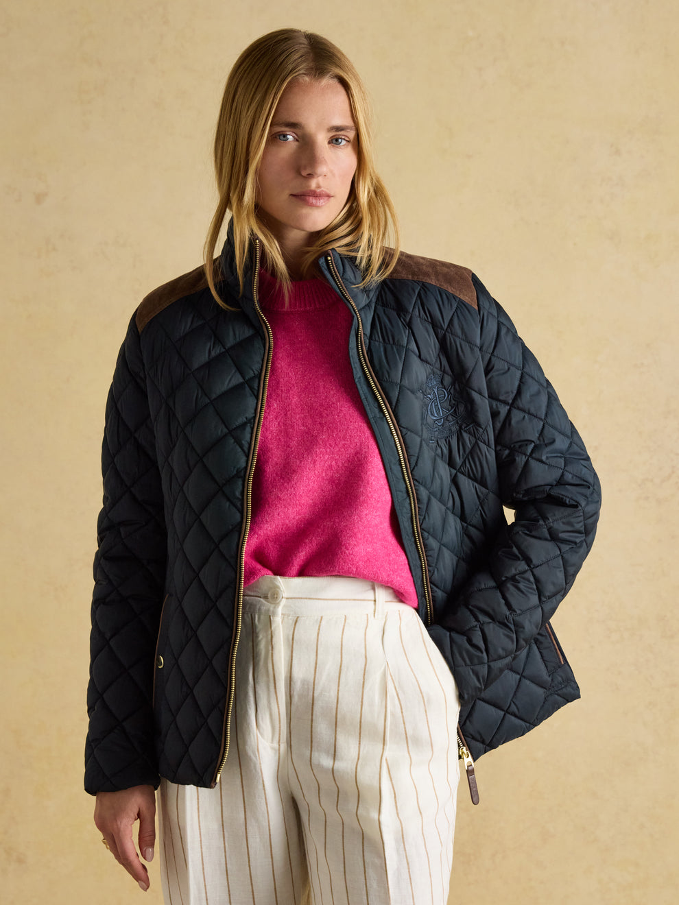 Joules Braemar Luxe Showerproof Diamond Quilted Coat – Sam Turner & Sons